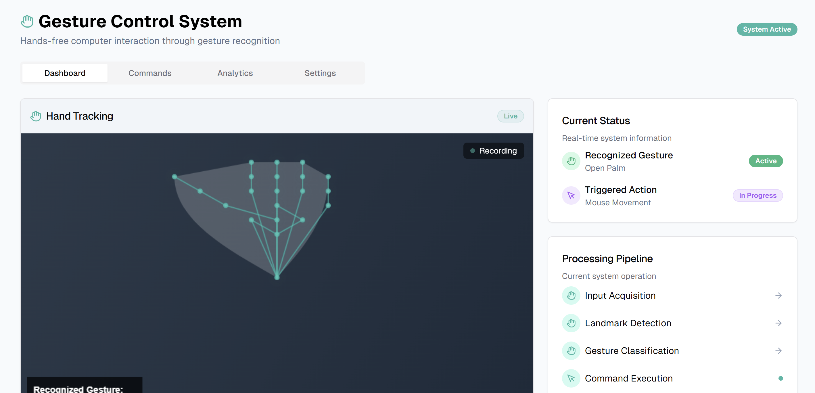 Gesture-Based Accessibility System Interface